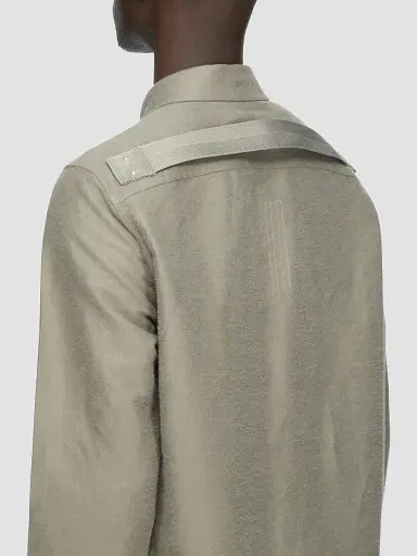 Rick Owens Men's Tower Moleskin Outershirt | Thumbnail 4 Rick Owens Men's Tower Moleskin Outershirt | Thumbnail 4