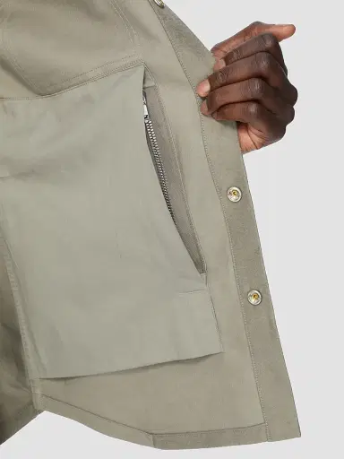 Rick Owens Men's Tower Moleskin Outershirt | Thumbnail 7 Rick Owens Men's Tower Moleskin Outershirt | Thumbnail 7