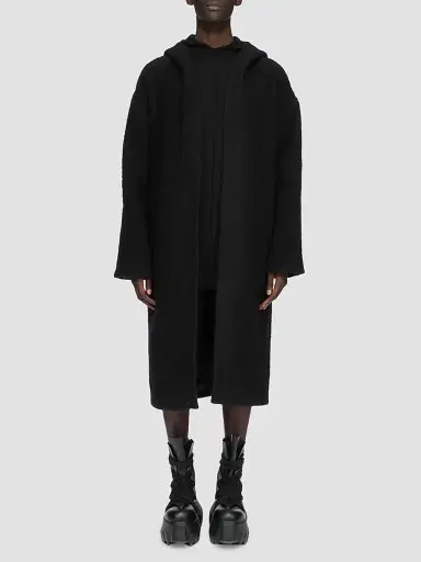 Rick Owens Men's New Wool Work Shorts - Black - Size 28 | Thumbnail 2