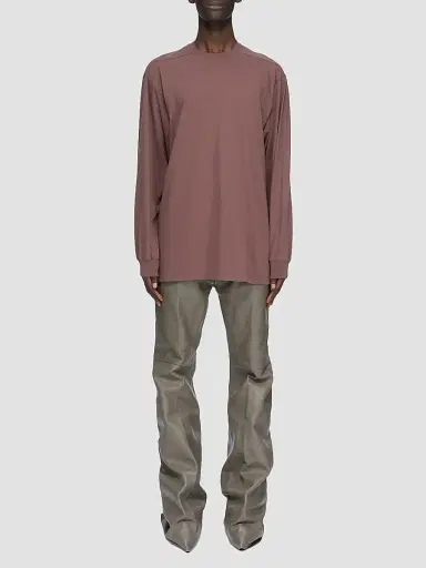 Rick Owens Men's Jumbo Oversized Long-Sleeve Cotton T-Shirt | Thumbnail 2