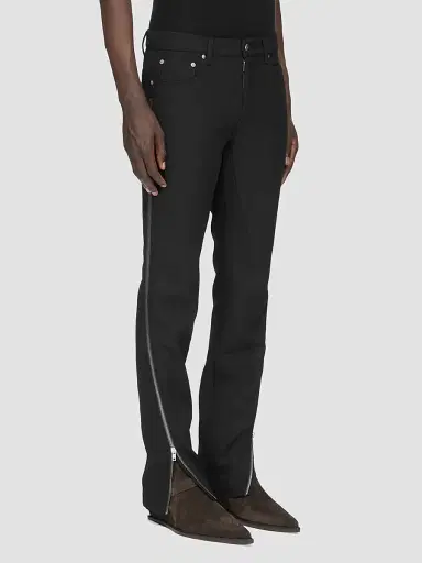 Rick Owens Men's Vega Wool Zip-Cuff Jeans | Thumbnail 7 Rick Owens Men's Vega Wool Zip-Cuff Jeans | Thumbnail 7