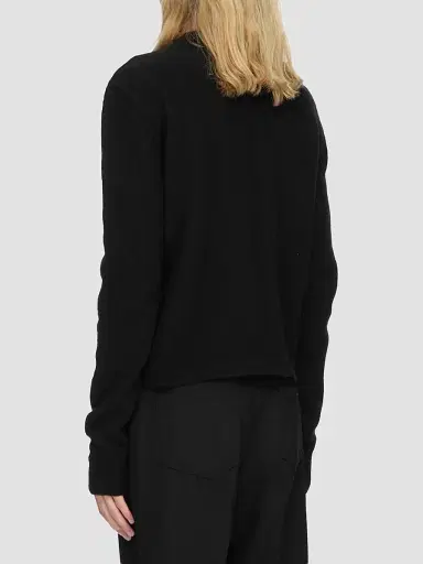 Rick Owens Men's Cashmere-Blend Crewneck Sweater - Black - Size Large | Thumbnail 3