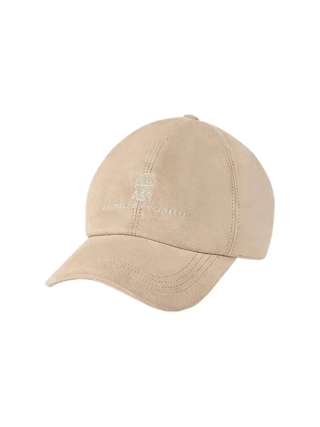 Brunello Cucinelli Men's Suede Baseball Cap with Embroidered Logo - Tobacco