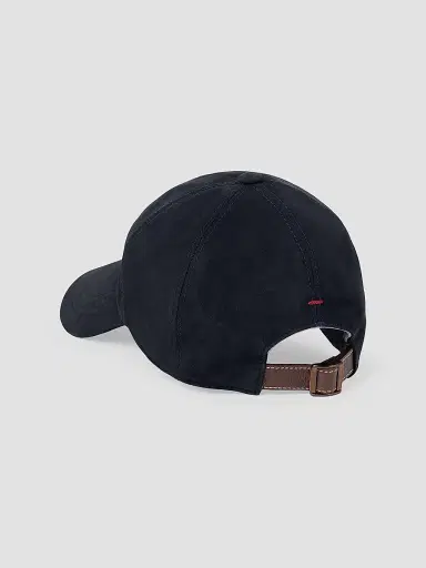 Brunello Cucinelli Men's Suede Baseball Cap with Embroidered Logo | Thumbnail 2 Brunello Cucinelli Men's Suede Baseball Cap with Embroidered Logo | Thumbnail 2