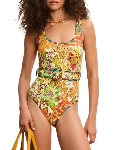 ALÉMAIS Women's Charlie Belted One-Piece Swimsuit - Size XS | Thumbnail 2