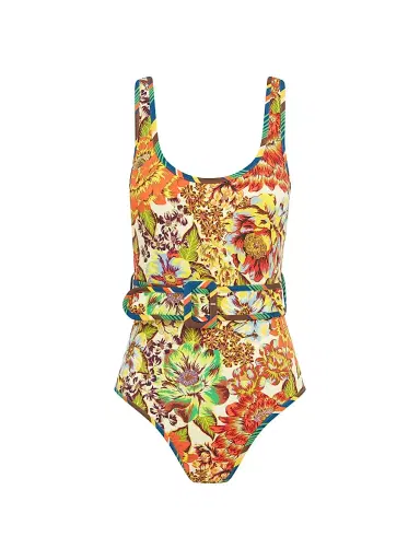 ALÉMAIS Women's Charlie Belted One-Piece Swimsuit - Size XS | Thumbnail 1