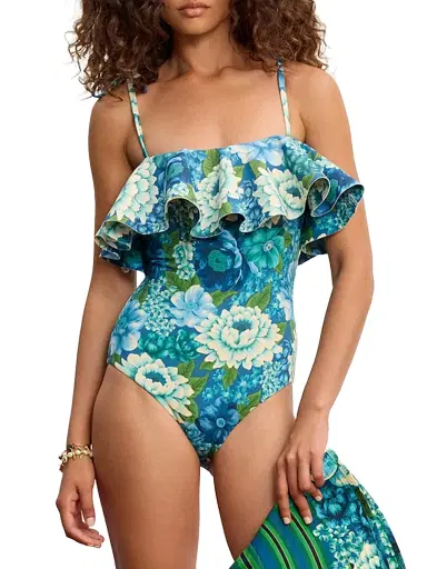 ALÉMAIS Women's Margo Ruffle One-Piece Swimsuit - Size XS | Thumbnail 2 ALÉMAIS Women's Margo Ruffle One-Piece Swimsuit - Size XS | Thumbnail 2