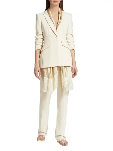 Cinq à Sept Women's Kerry Crepe Straight-Leg Pants - | Thumbnail 2 Cinq à Sept Women's Kerry Crepe Straight-Leg Pants - | Thumbnail 2