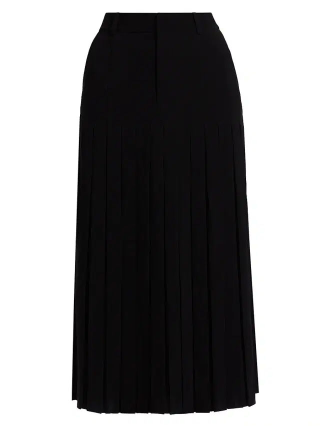 Cinq à Sept Women's Bane Crepe Midi-Skirt - Black