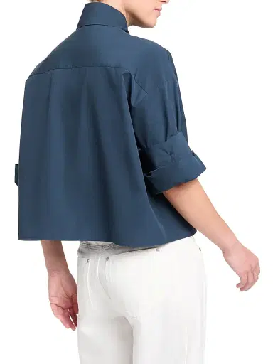 TWP Women's Tie One On Cotton Tieneck Shirt | Thumbnail 4 TWP Women's Tie One On Cotton Tieneck Shirt | Thumbnail 4