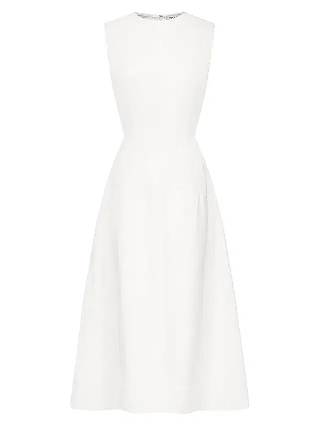 TWP Women's Fit & Flare Midi-Dress - Bone