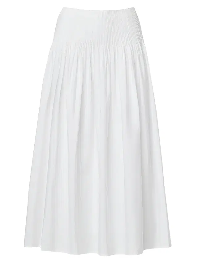 rag & bone Women's Elena Pintuck Cotton Poplin Maxi Skirt - White