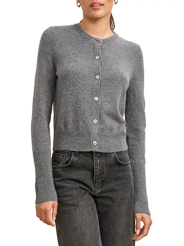 La Ligne Women's Cashmere Cardigan - Grey