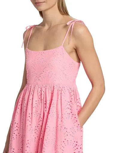 Beach Riot Women's Valory Cotton Eyelet Maxi Dress - Seashell Pink | Thumbnail 6