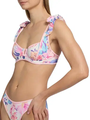 BEACH RIOT Women's Blair Hibiscus Garden Bikini Top | Thumbnail 6 BEACH RIOT Women's Blair Hibiscus Garden Bikini Top | Thumbnail 6