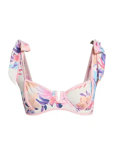 BEACH RIOT Women's Blair Hibiscus Garden Bikini Top | Thumbnail 1 BEACH RIOT Women's Blair Hibiscus Garden Bikini Top | Thumbnail 1