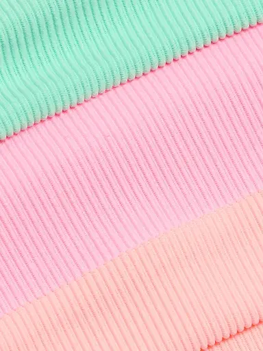 BEACH RIOT Women's Eva Bikini Top - Sherbert Shores - Size Large | Thumbnail 7