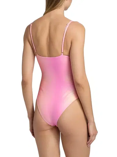 BEACH RIOT Women's Priscilla Petal Sunrise One-Piece Swimsuit - Petal Sunrise - Size Large | Thumbnail 5