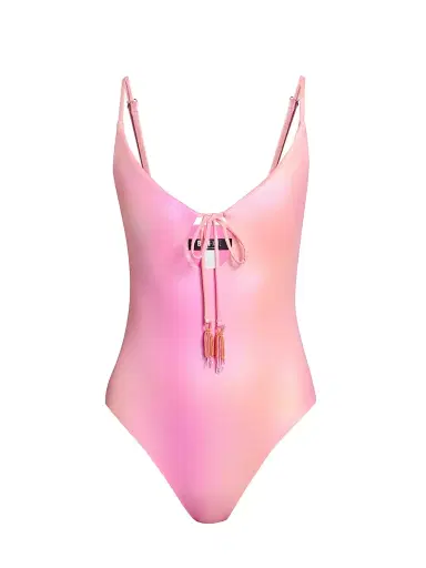 BEACH RIOT Women's Priscilla Petal Sunrise One-Piece Swimsuit - Petal Sunrise - Size Large | Thumbnail 1