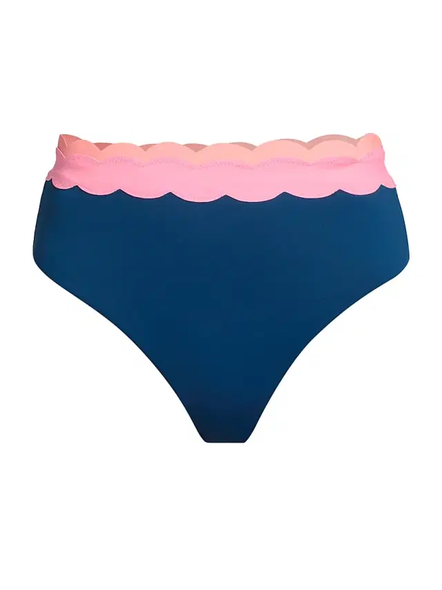Beach Riot Women's Harriet Colorblocked Bikini Bottom - Seashell Isle Colorblock