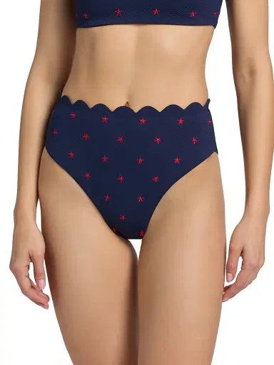 BEACH RIOT Women's Nessa Star Spangled Seas Bikini Bottom - Star Spangled Seas - Size Large | Thumbnail 3 BEACH RIOT Women's Nessa Star Spangled Seas Bikini Bottom - Star Spangled Seas - Size Large | Thumbnail 3