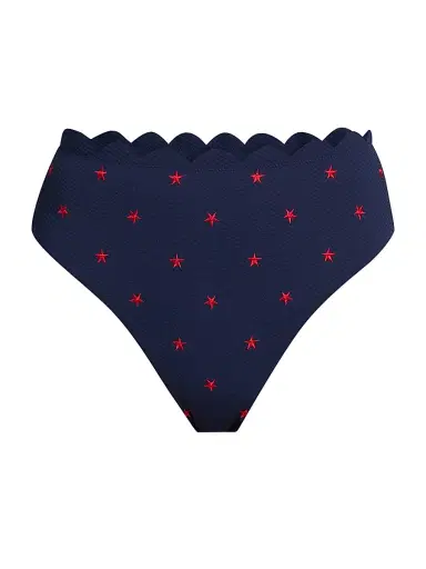 BEACH RIOT Women's Nessa Star Spangled Seas Bikini Bottom - Star Spangled Seas - Size Large | Thumbnail 1 BEACH RIOT Women's Nessa Star Spangled Seas Bikini Bottom - Star Spangled Seas - Size Large | Thumbnail 1