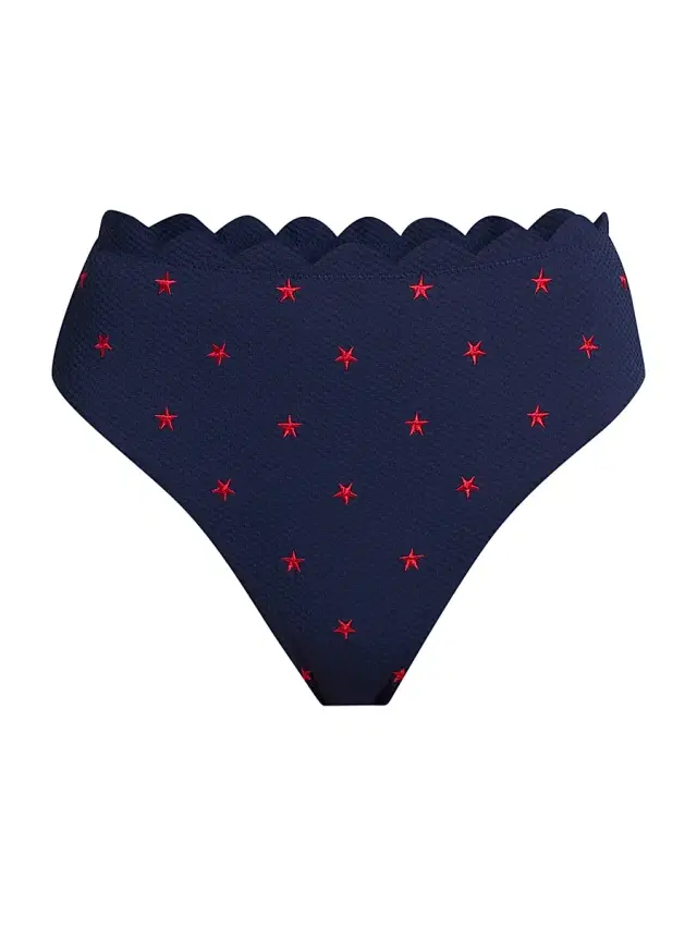 Beach Riot Women's Nessa Star Spangled Seas Bikini Bottom - Star Spangled Seas