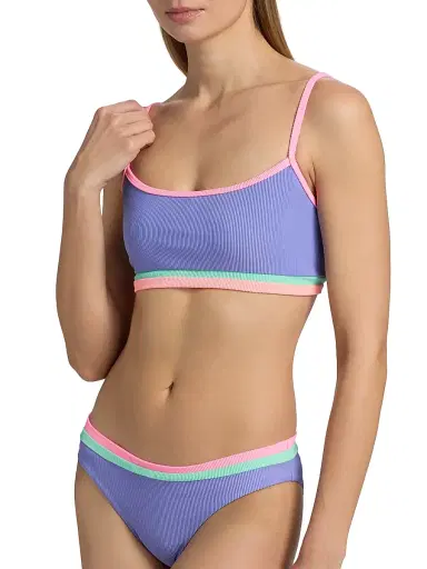BEACH RIOT Women's Val Bralette Bikini Top - Sherbert Shores - Size Large | Thumbnail 6 BEACH RIOT Women's Val Bralette Bikini Top - Sherbert Shores - Size Large | Thumbnail 6