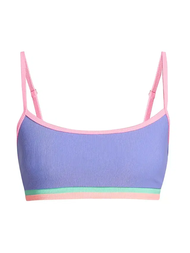 Beach Riot Women's Val Bralette Bikini Top - Sherbert Shores
