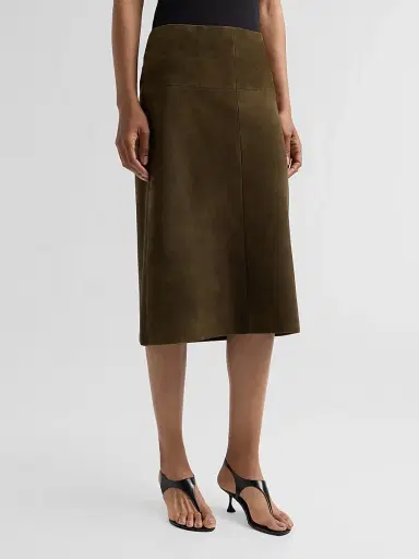 Proenza Schouler Women's Irine Suede Midi-Skirt | Thumbnail 4 Proenza Schouler Women's Irine Suede Midi-Skirt | Thumbnail 4