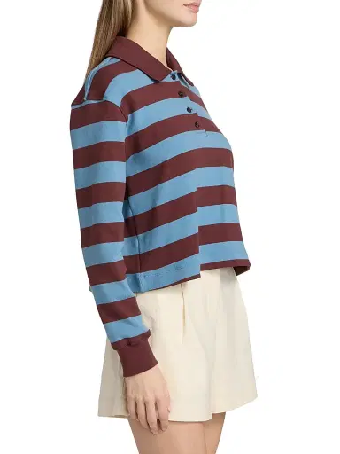 TANYA TAYLOR Women's Barrett Stripe Rugby Top | Thumbnail 4 TANYA TAYLOR Women's Barrett Stripe Rugby Top | Thumbnail 4