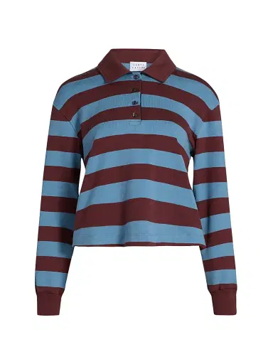 TANYA TAYLOR Women's Barrett Stripe Rugby Top | Thumbnail 1 TANYA TAYLOR Women's Barrett Stripe Rugby Top | Thumbnail 1