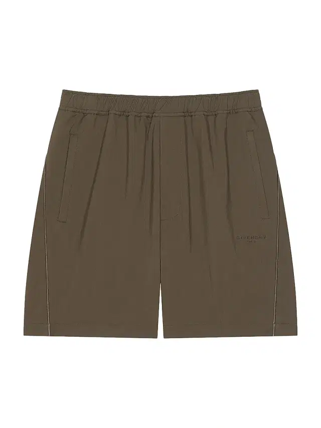 Givenchy Men's Bermuda Shorts with Logo Jacquard - Ebony Brown