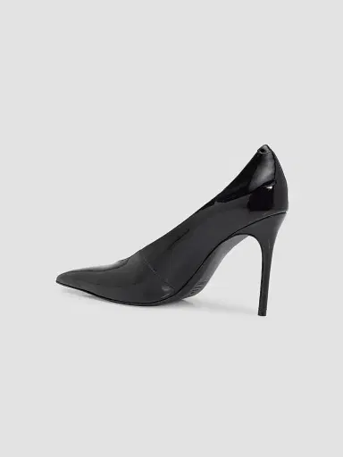 Schutz Women's Claudia 100MM Leather Pumps - Black | Thumbnail 4
