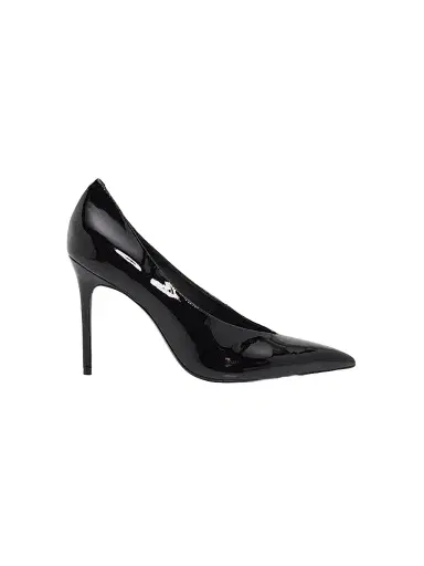 Schutz Women's Claudia 100MM Leather Pumps - Black | Thumbnail 1