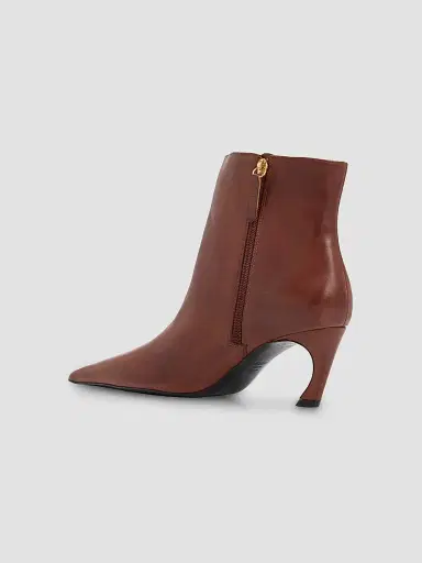 Schutz Women's Lexi 75MM Leather Ankle Boots - Warm Toffee - Size 11 | Thumbnail 4 Schutz Women's Lexi 75MM Leather Ankle Boots - Warm Toffee - Size 11 | Thumbnail 4