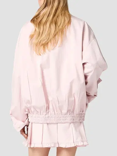 Miu Miu Women's Poplin Blouson Jacket - Pink - Size 6 | Thumbnail 3