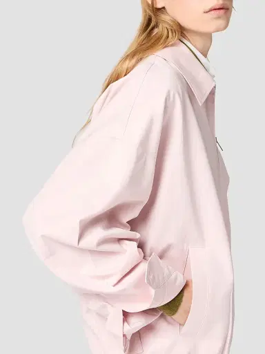 Miu Miu Women's Poplin Blouson Jacket - Pink - Size 6 | Thumbnail 5