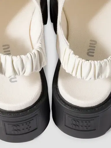 Miu Miu Women's Gabardine Sandals | Thumbnail 3 Miu Miu Women's Gabardine Sandals | Thumbnail 3