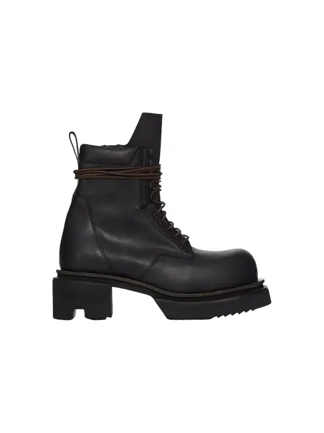 Rick Owens Men's Low Army Bogun Leather Boots - Black