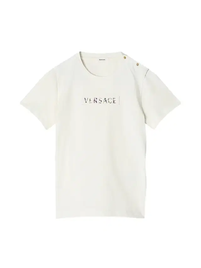 Versace Little Girl's & Girl's Logo Embellished T-Shirt - White
