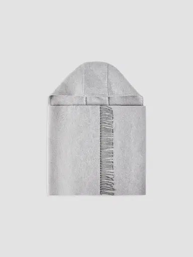 Brunello Cucinelli Women's Hooded Wool and Cashmere Knit Scarf | Thumbnail 2 Brunello Cucinelli Women's Hooded Wool and Cashmere Knit Scarf | Thumbnail 2