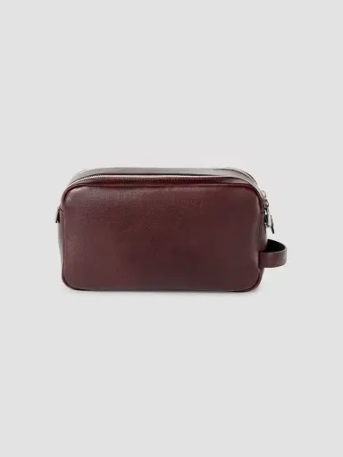 Brunello Cucinelli Calfskin Beauty Case With Double Zipper | Thumbnail 2 Brunello Cucinelli Calfskin Beauty Case With Double Zipper | Thumbnail 2