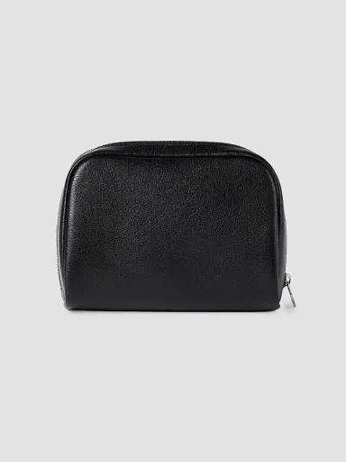 Brunello Cucinelli Brushed Leather Slim Beauty Case - Black | Thumbnail 2 Brunello Cucinelli Brushed Leather Slim Beauty Case - Black | Thumbnail 2