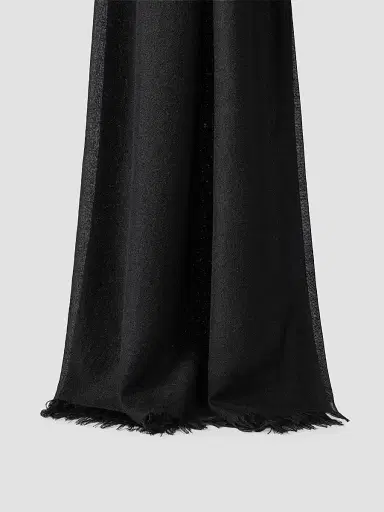Brunello Cucinelli Women's Cashmere and Silk Scarf - Black | Thumbnail 2