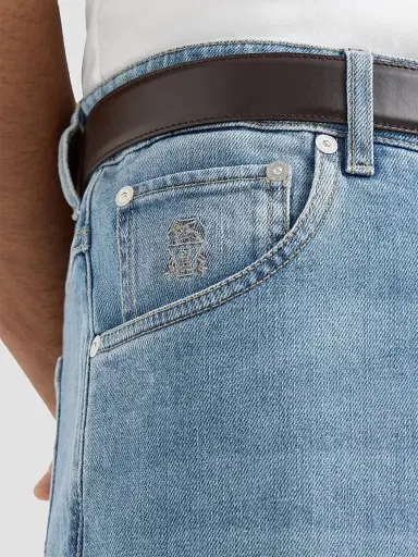 Brunello Cucinelli Men's Comfort Denim Five-pocket Trousers | Thumbnail 5 Brunello Cucinelli Men's Comfort Denim Five-pocket Trousers | Thumbnail 5