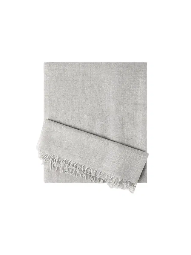 Brunello Cucinelli Women's Cashmere and Silk Scarf - Light Grey