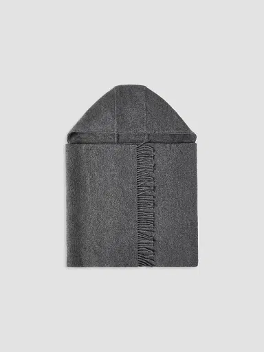 Brunello Cucinelli Women's Hooded Wool and Cashmere Knit Scarf | Thumbnail 2 Brunello Cucinelli Women's Hooded Wool and Cashmere Knit Scarf | Thumbnail 2