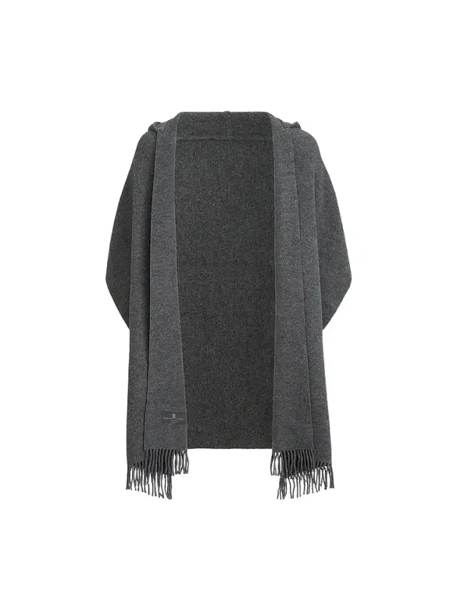 Brunello Cucinelli Women's Hooded Wool and Cashmere Knit Scarf Grey
