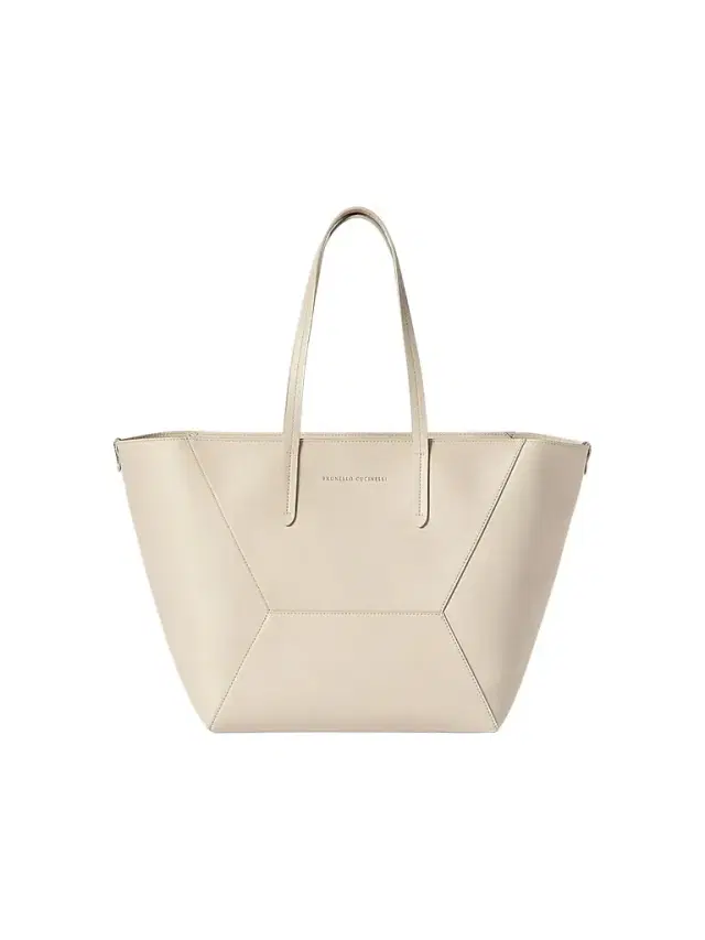 Brunello Cucinelli Women's Duo Tote Bag in Calfskin Leather with Monili -